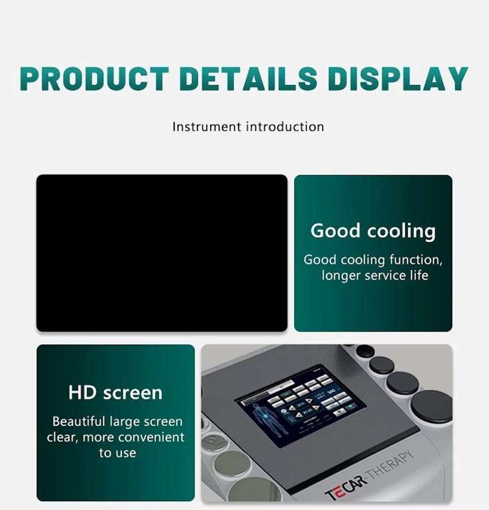 Muscle Pain Relief Tissue Physiotherapy Tecar Cet Ret 448khz Cellulite Removal Slimming Machine