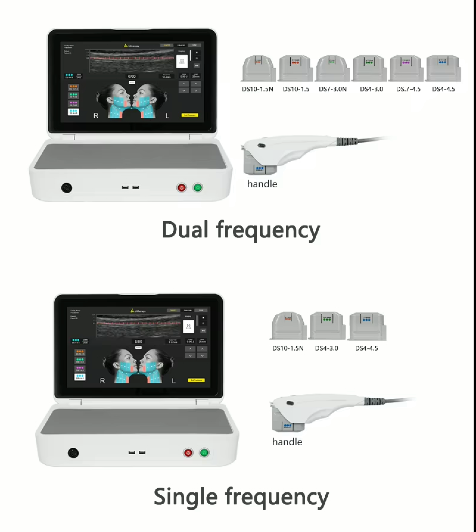 Newest Generation 2.0 Hifu High Frequency Anti-Aging Ultra Sound Therapy Face Body Lifting Device SMAS Wrinkle Removal Machine
