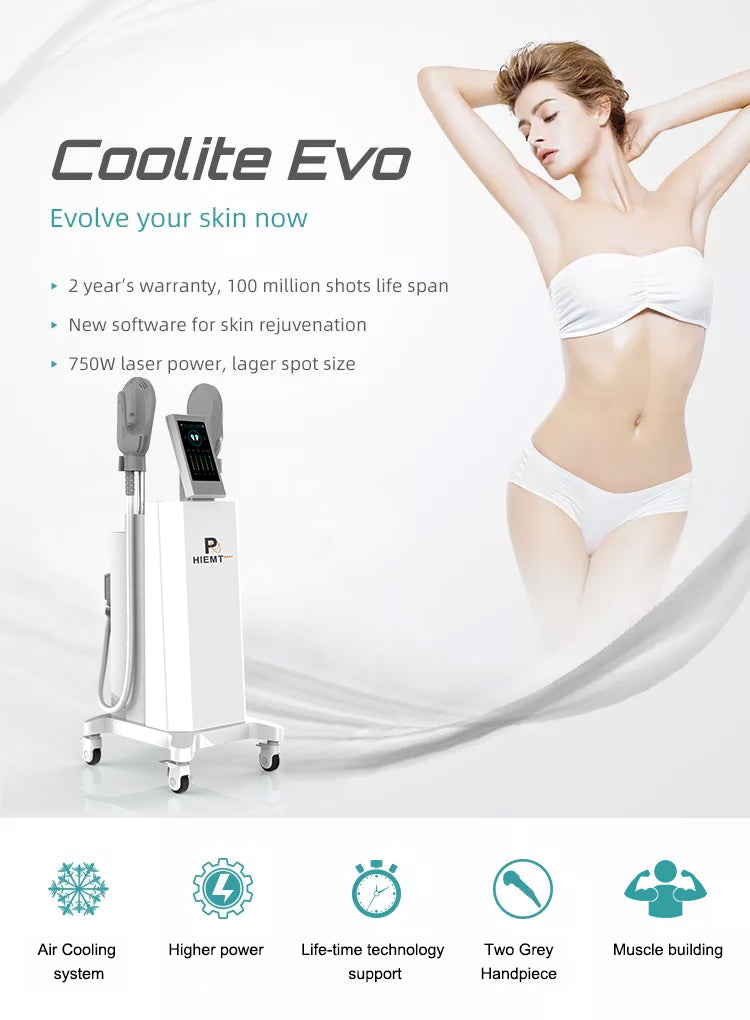 High-Intensity Electromagnetic 2 handles Muscle Stimulator Body Slimming Body Sculpting Beauty Equipment
